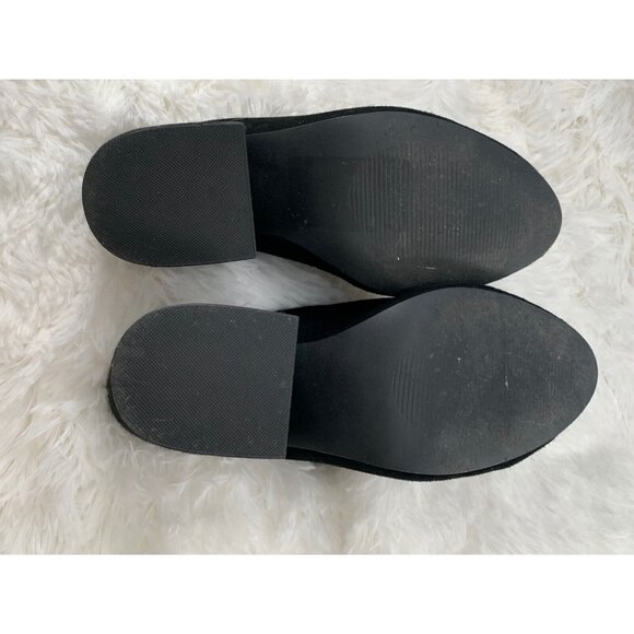 Steve Madden Womens Stela Leather Closed Toe Wedge Pumps Black Suede Size 7.5 - Picture 3 of 10